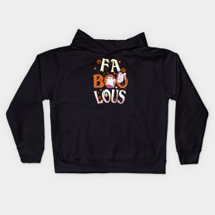 Fa - BOO - Lous - Fabulous ghost Halloween for women Kids Hoodie